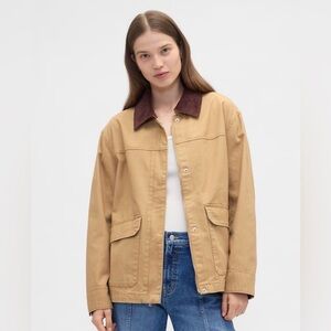Gap Relaxed Canvas Barn Jacket Chore Coat NWT Outdoors Workwear Rugged Gorpcore